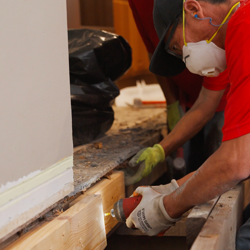 subfloor 1 grinding down subfloor